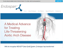 Tablet Screenshot of endospan.com
